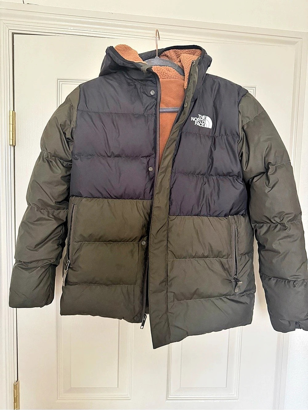The North Face Color Block Puffer Jacket